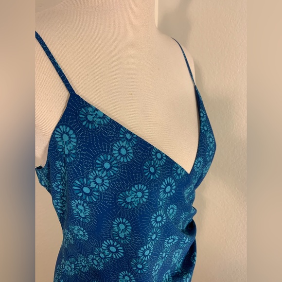 NWT Daisy Fuentes Blue Spaghetti Strap Dress - Size 16 - Picture 2 of 5